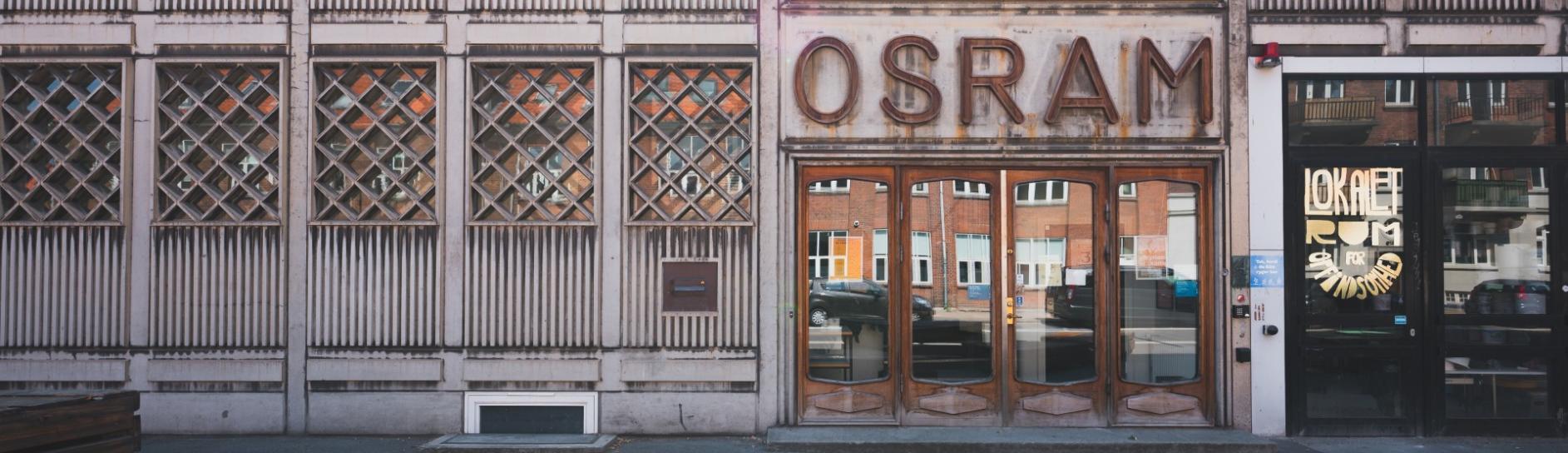 Osramhusets facade og indgang